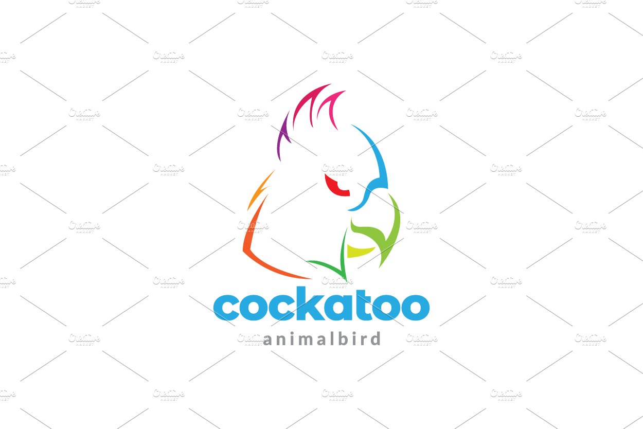 face head colorful cockatoo logo cover image.