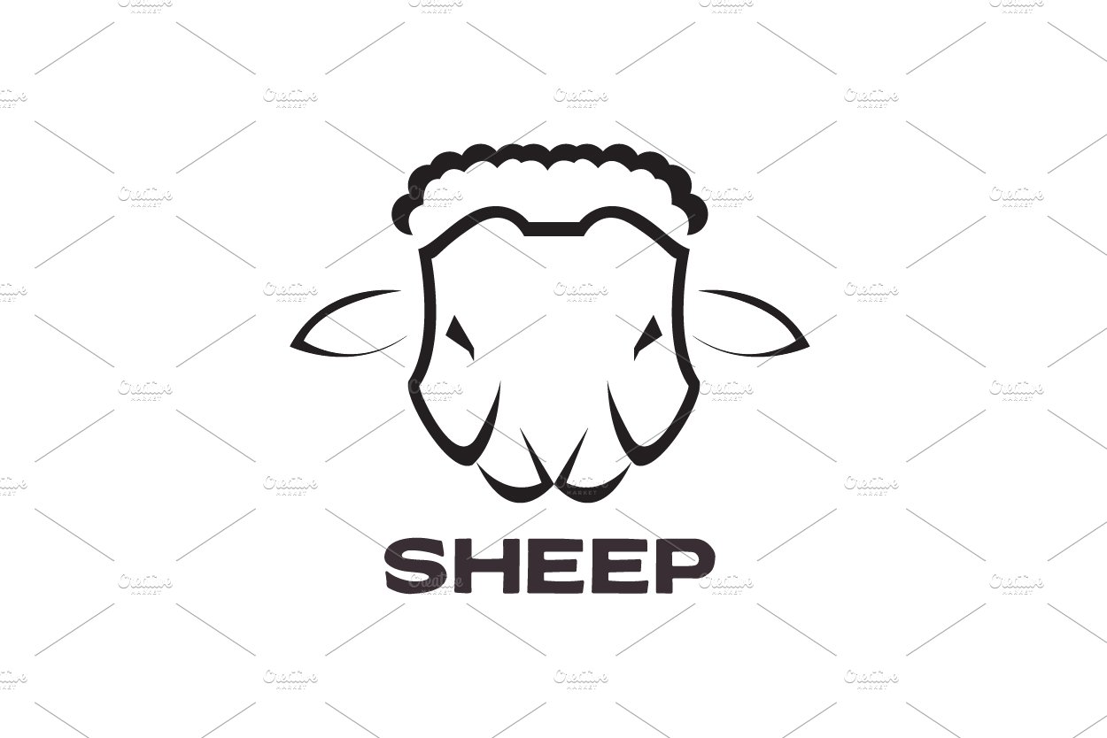 Sheep Logo Icon Design Stock Vector (Royalty Free) 1164883351 | Shutterstock