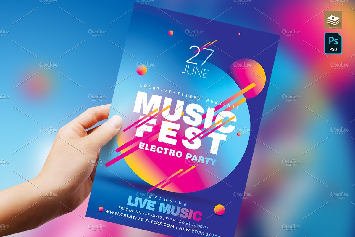 Music Festival Flyer and Posters cover image.