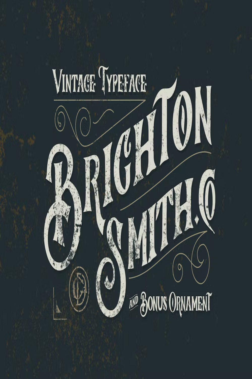 Brighton Smith Typeface pinterest preview image.