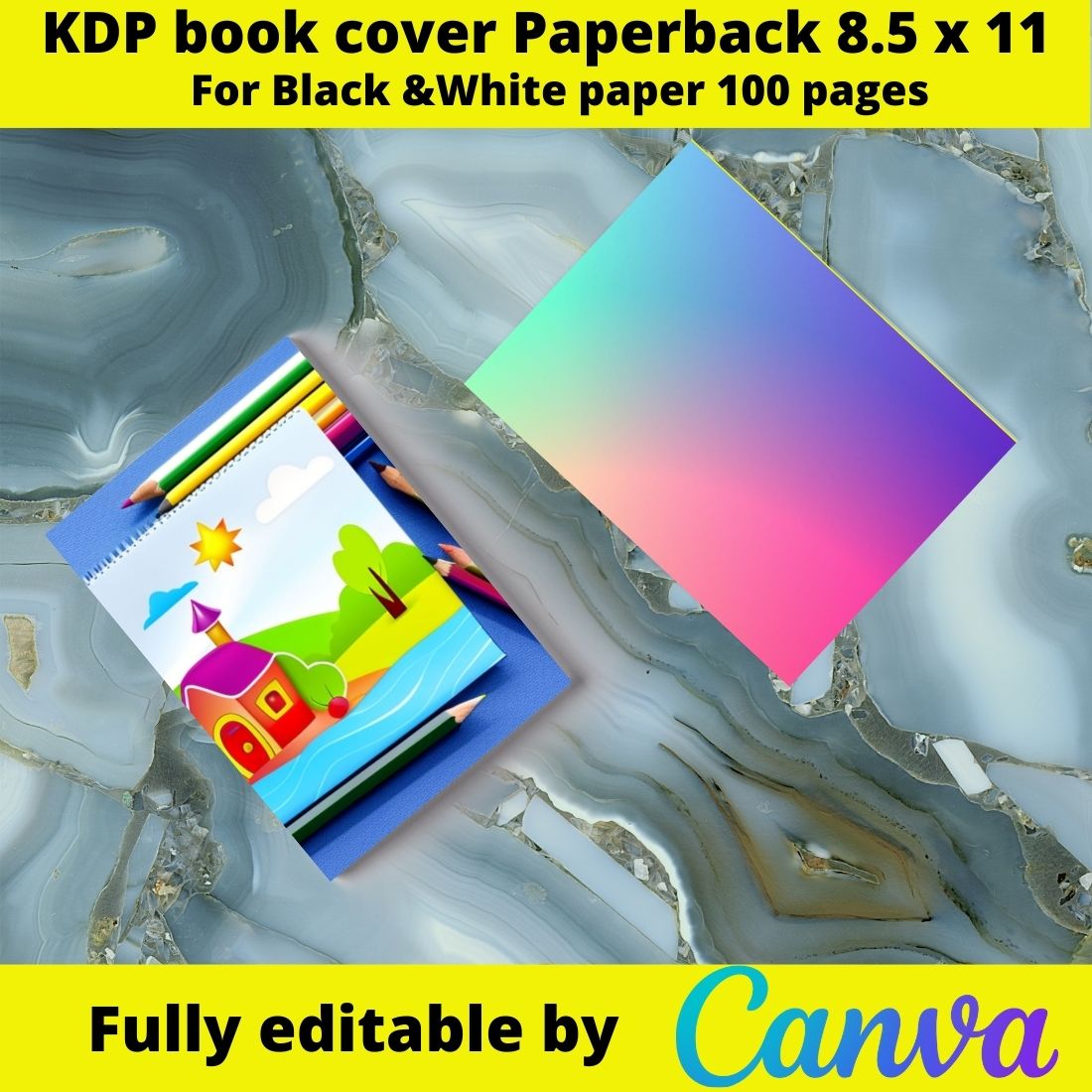 Picture of a book cover with a colorful background.