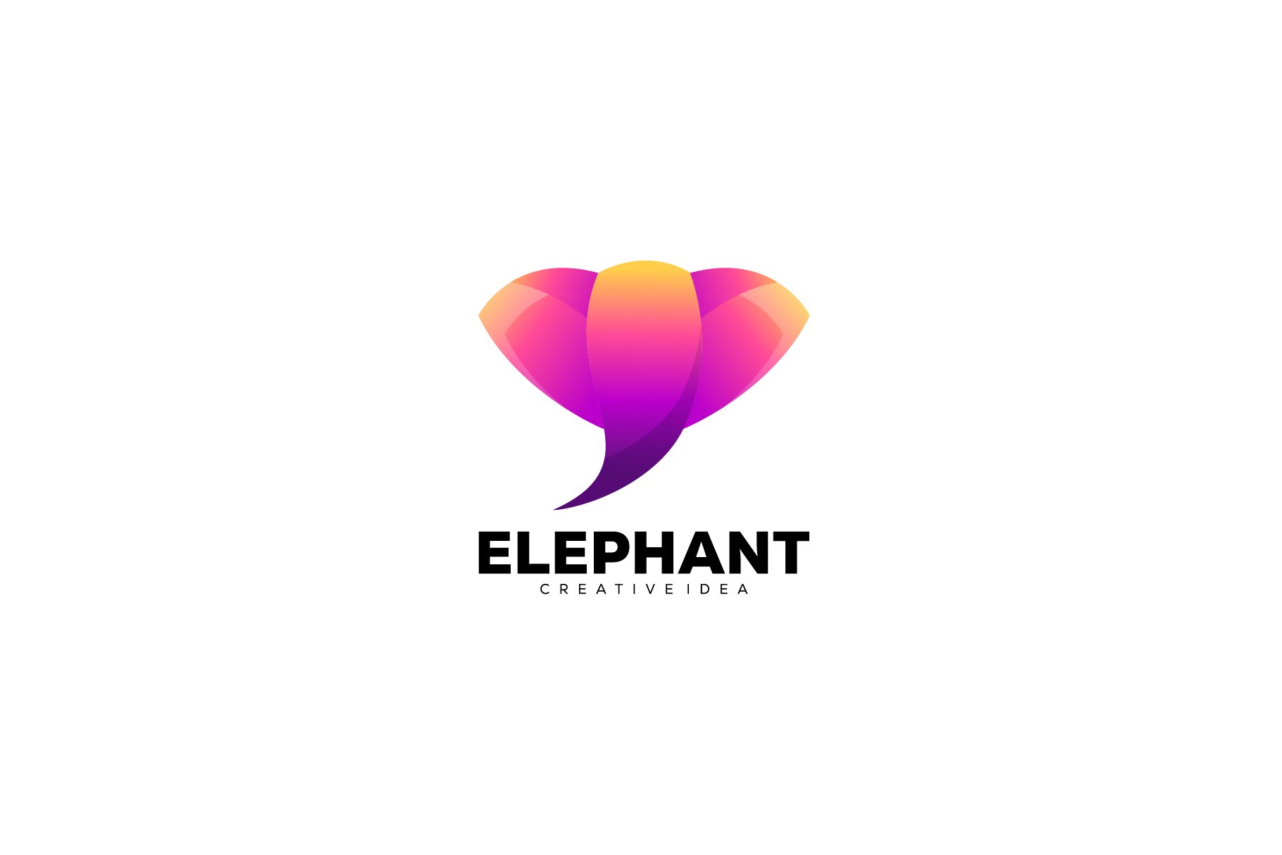 elephant logo illustration design cover image.