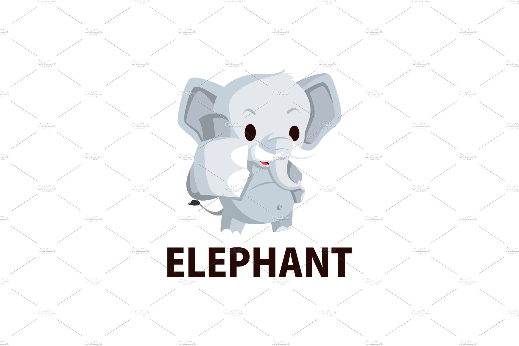 elephant thump up mascot character cover image.