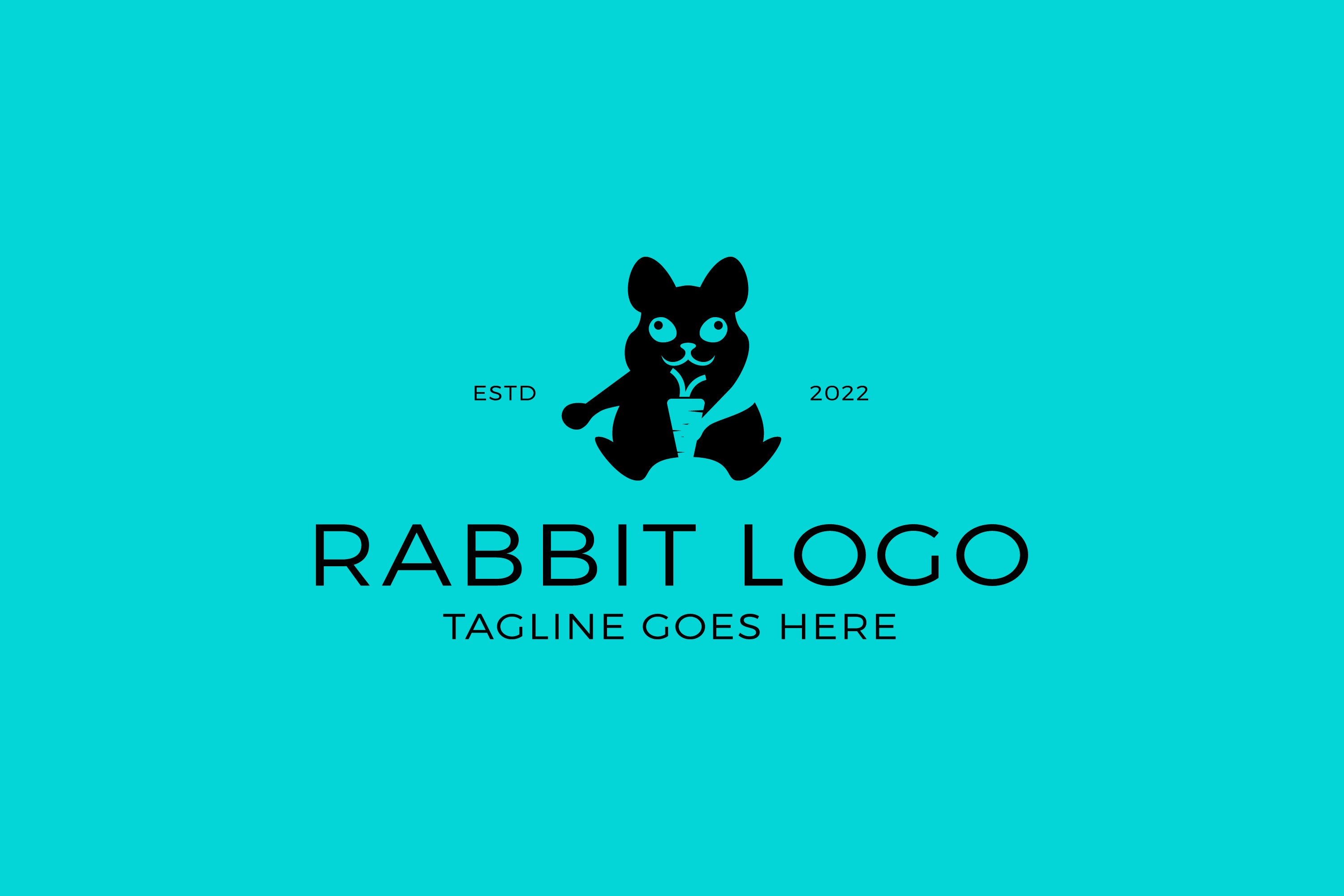 Rabbit Eat Carrot Logo cover image.