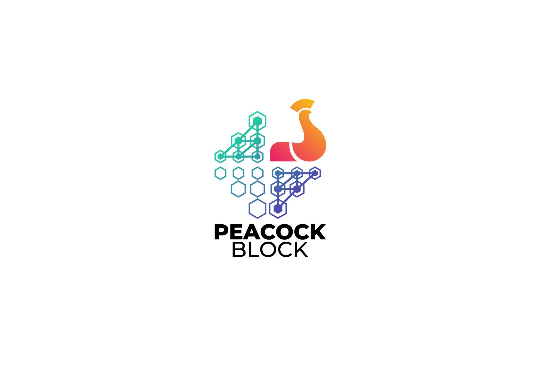 peacock Tech logo Design vector cover image.