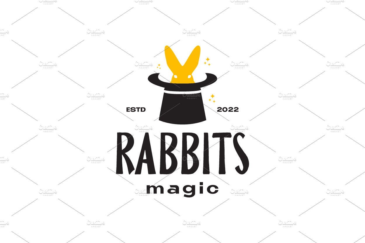 rabbit with magic hat trick logo cover image.