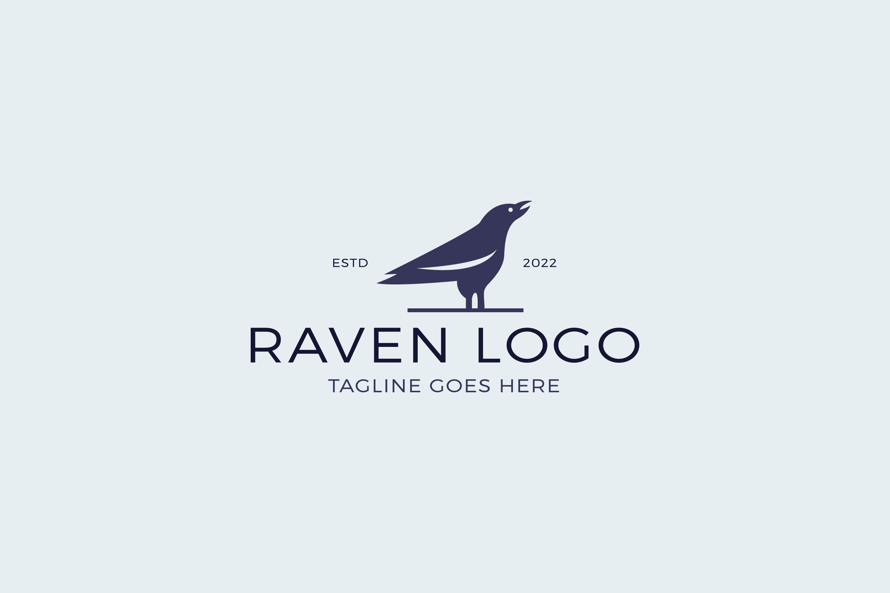 Raven Bird Logo Design cover image.