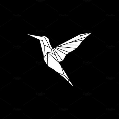 geometric hummingbird fly logo cover image.