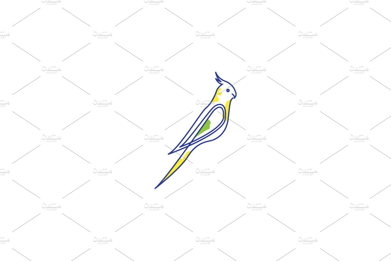 bird colorful parakeet logo cover image.