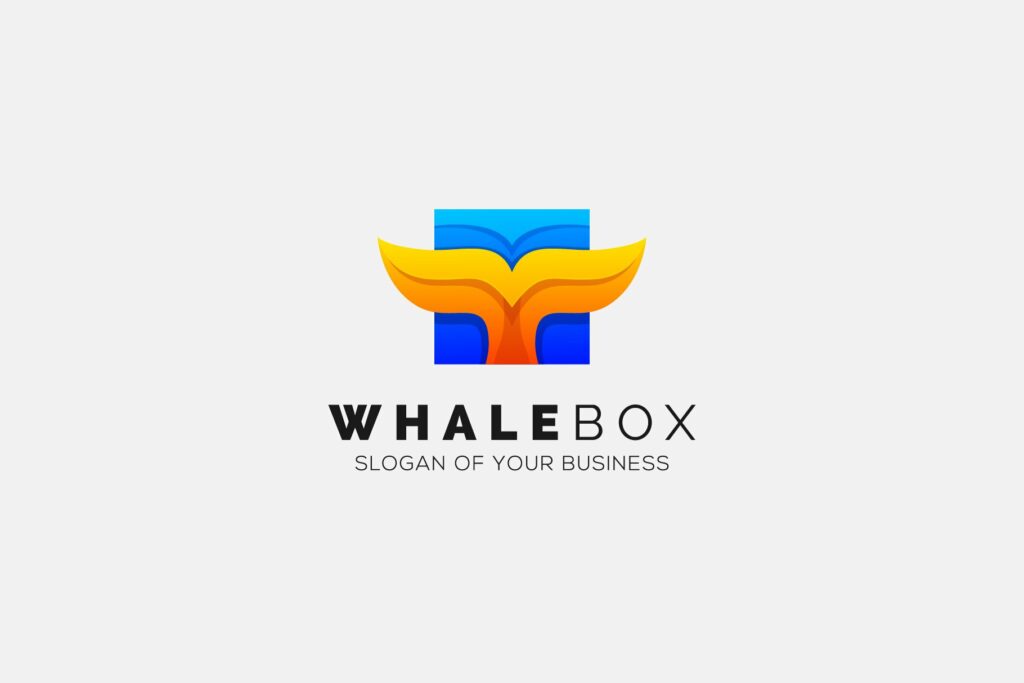 Gradient Cube Box Hexagon with Whale – MasterBundles