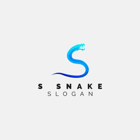 Snake Letter S Gradient Logo design cover image.