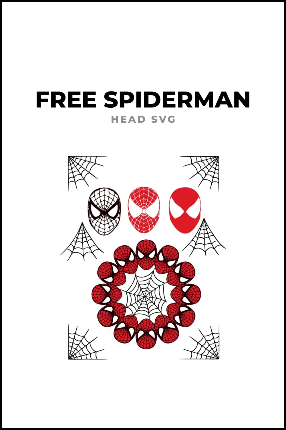 Spiderman Face, Svg Png Dxf Eps Cricut - free svg files for cricut