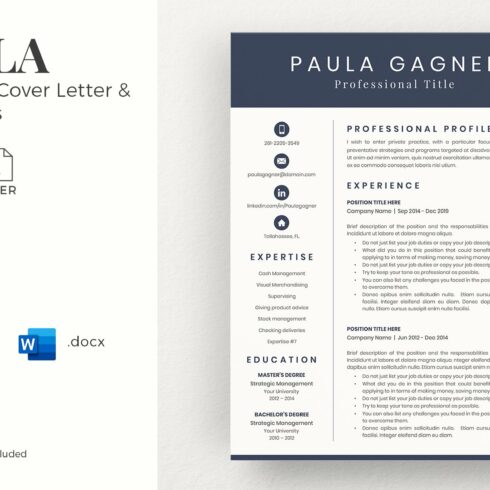 Accountant Resume CV with Experience cover image.