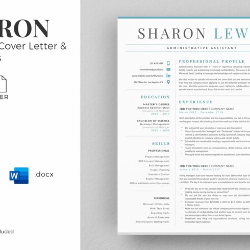 Professional Resume Format Example cover image.