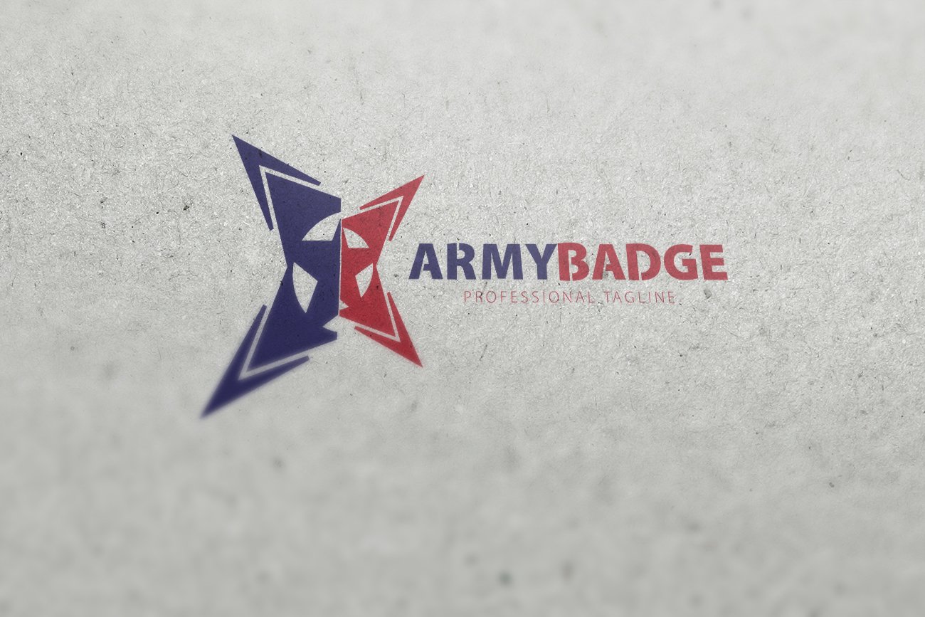 Army Badge - Military Soldier Logo preview image.