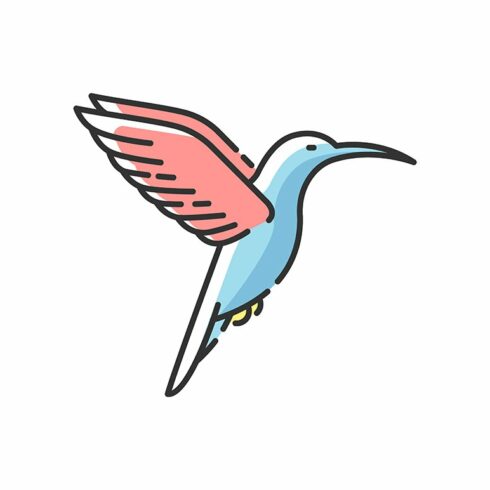 Hummingbird RGB color icon cover image.