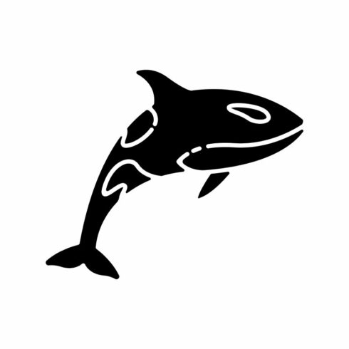 Orca black glyph icon cover image.