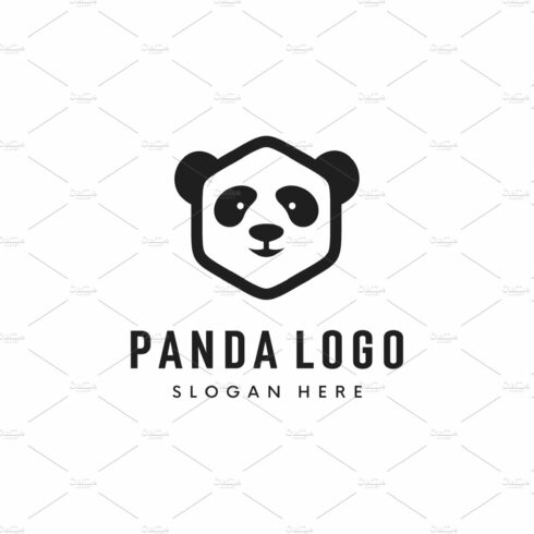 head panda logo vector design cover image.