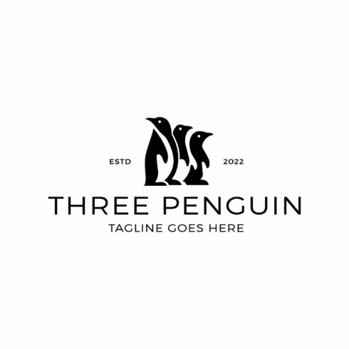 Standing Three Penguin Logo cover image.