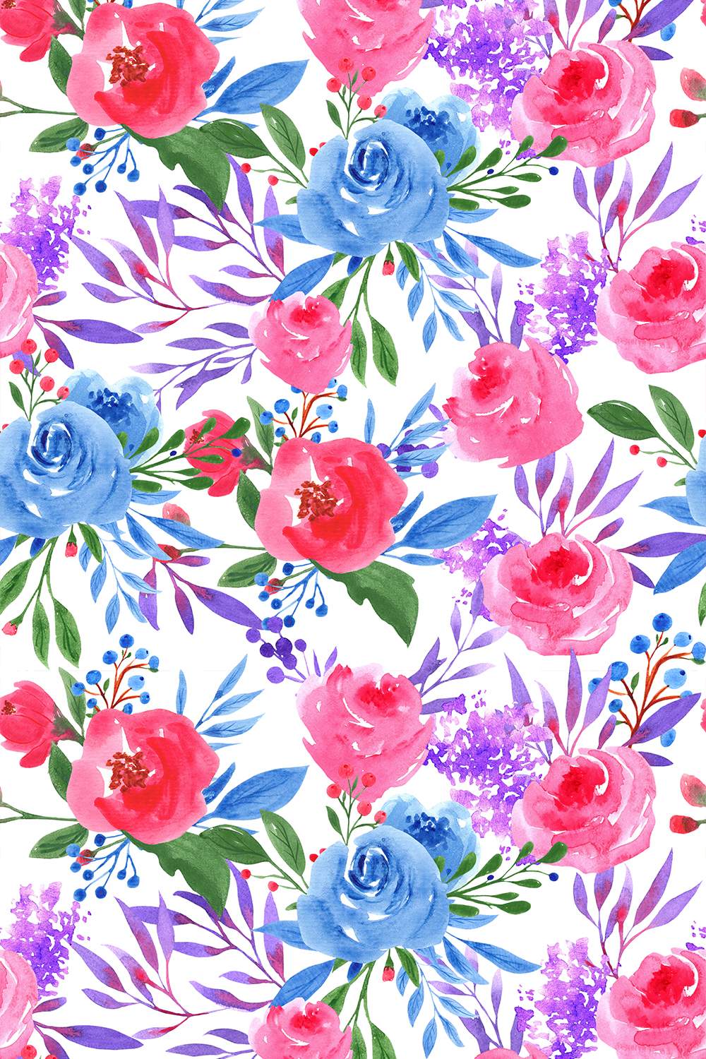 Blooming Garden spring Floral Patterns pinterest preview image.