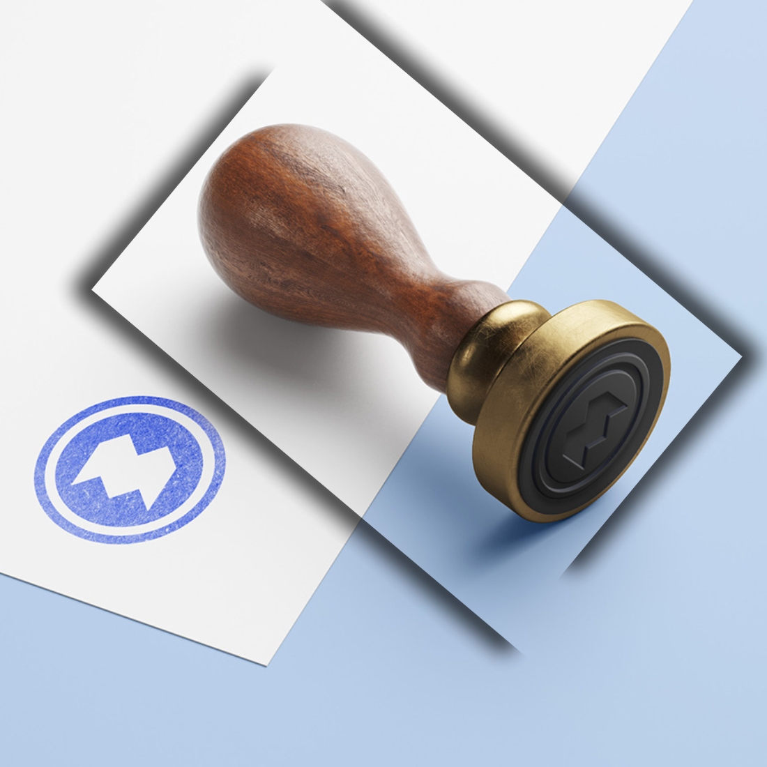 WOODEN STAMP Mock-up cover image.