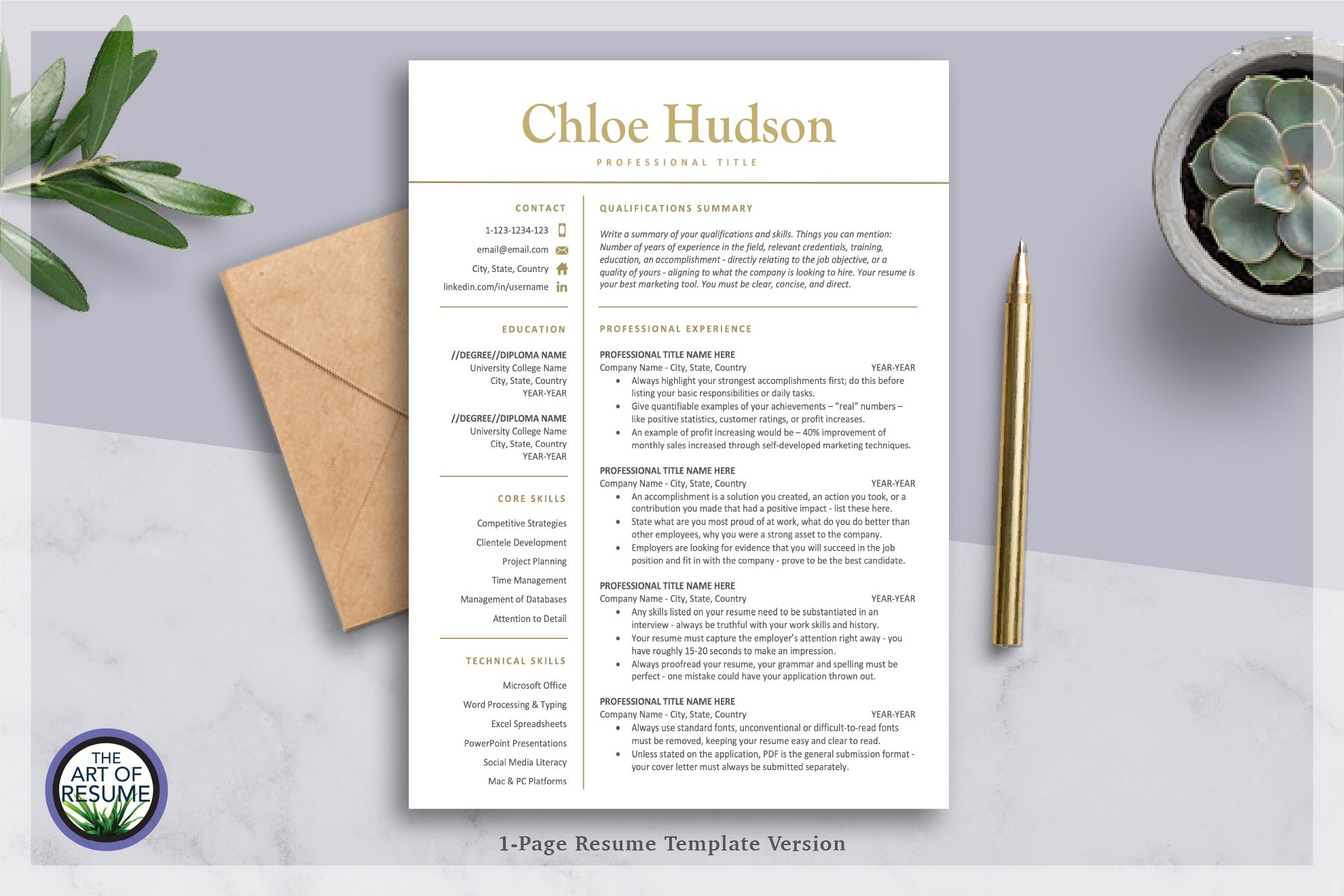 Best Resume CV Template Design preview image.