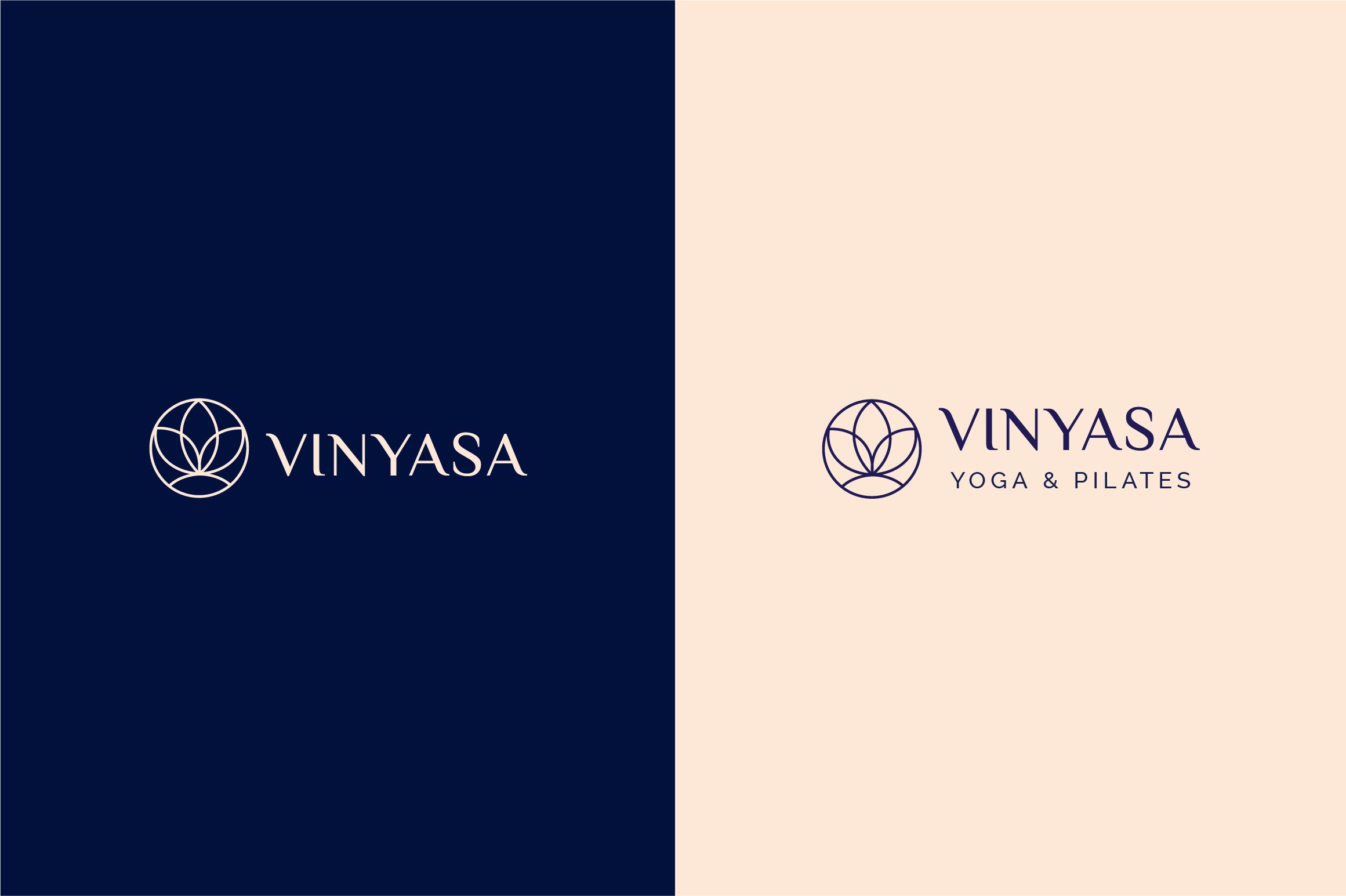 Minimal Yoga Flower Logo I Branding preview image.