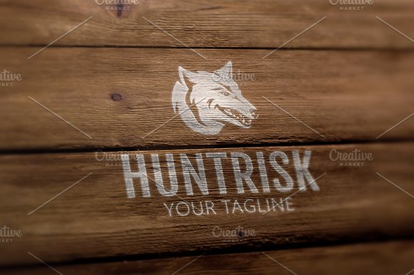Hunt Risk - Wolf Logo preview image.