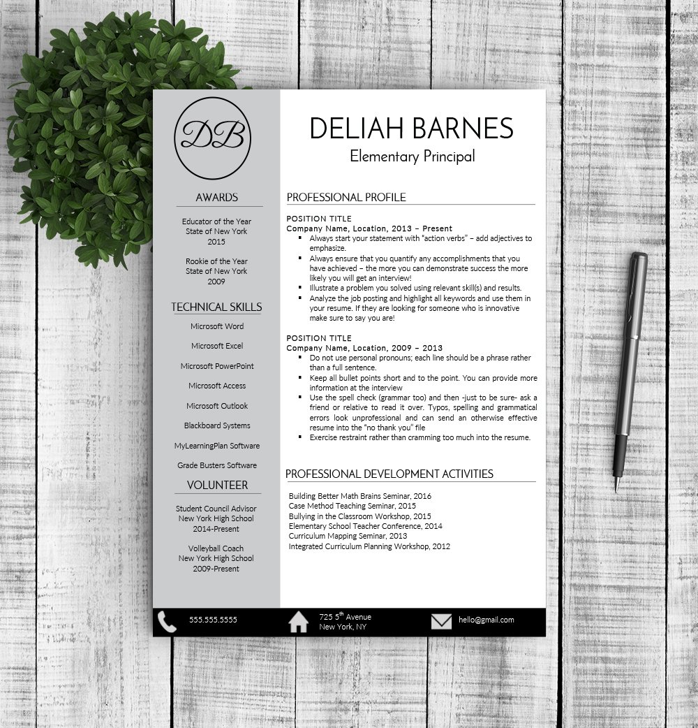 Resume & Cover Letter - Deliah preview image.