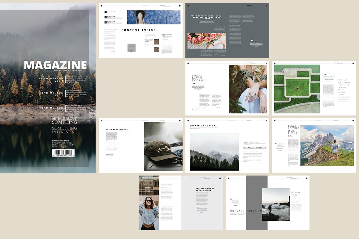 Magazine Template 11 preview image.