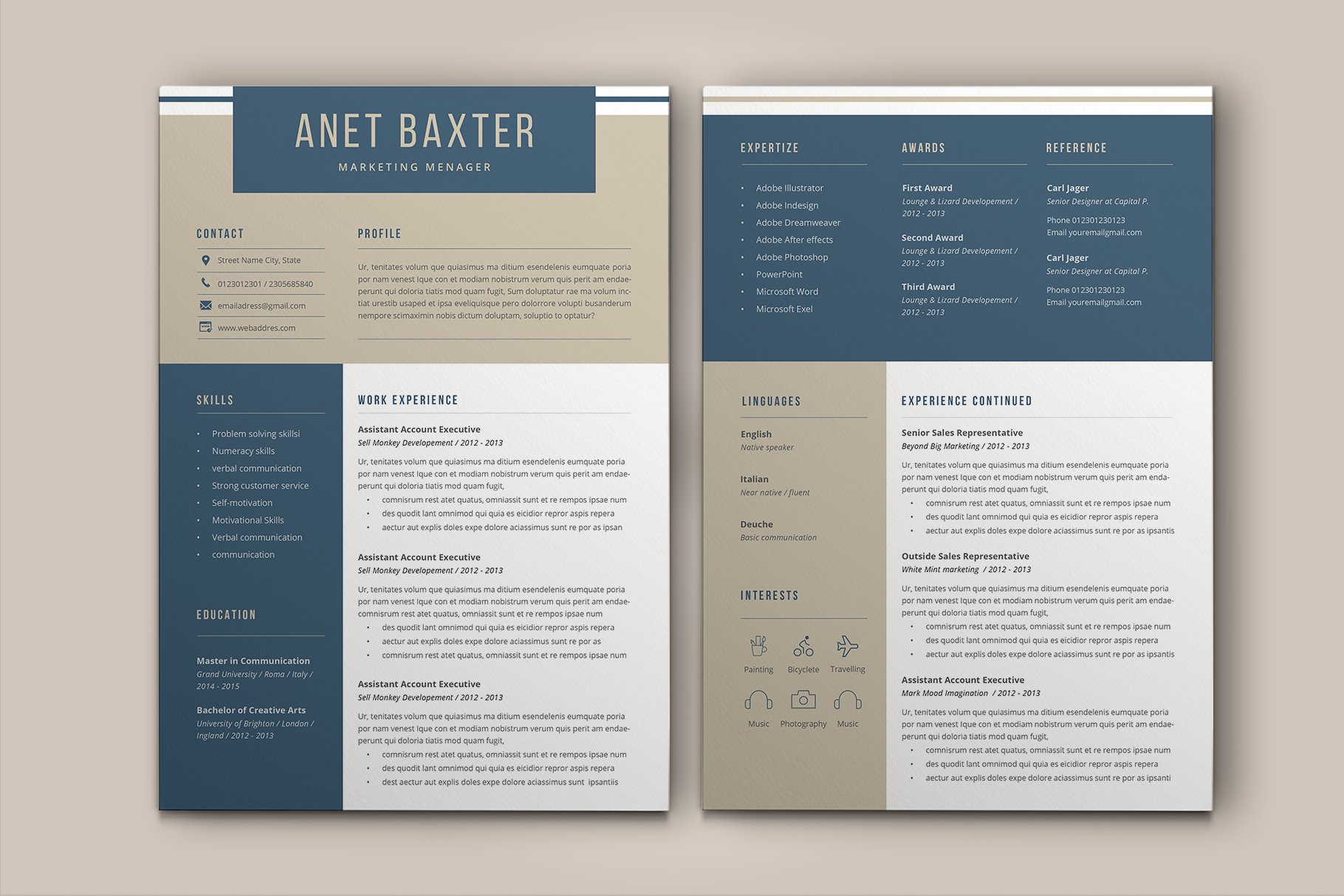 Resume Anet preview image.