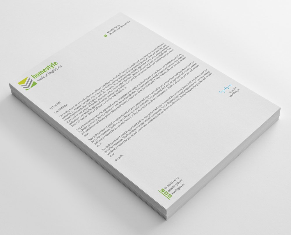 Letterheads preview image.