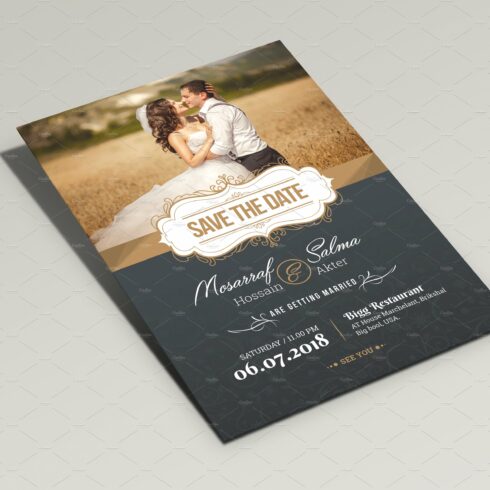 Wedding Invitation cover image.