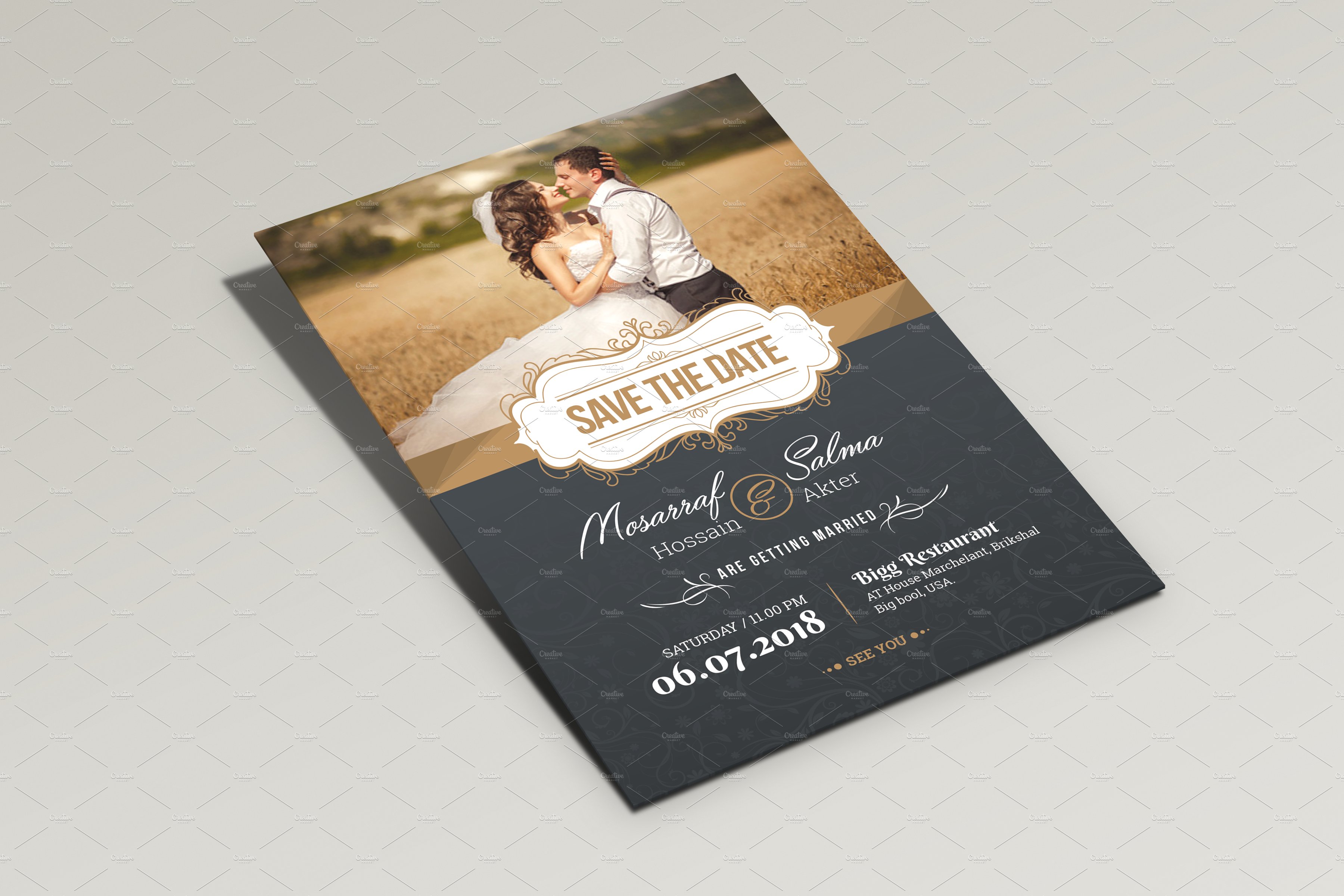 Wedding Invitation cover image.