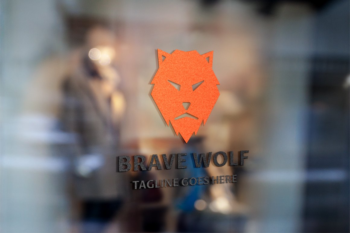 Brave Wolf Logo v.2 preview image.