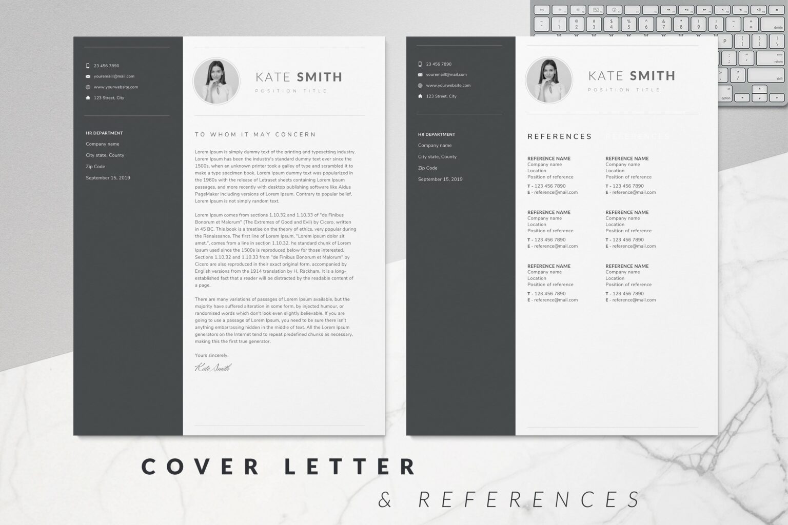 Resume Template / CV (One Page) MasterBundles