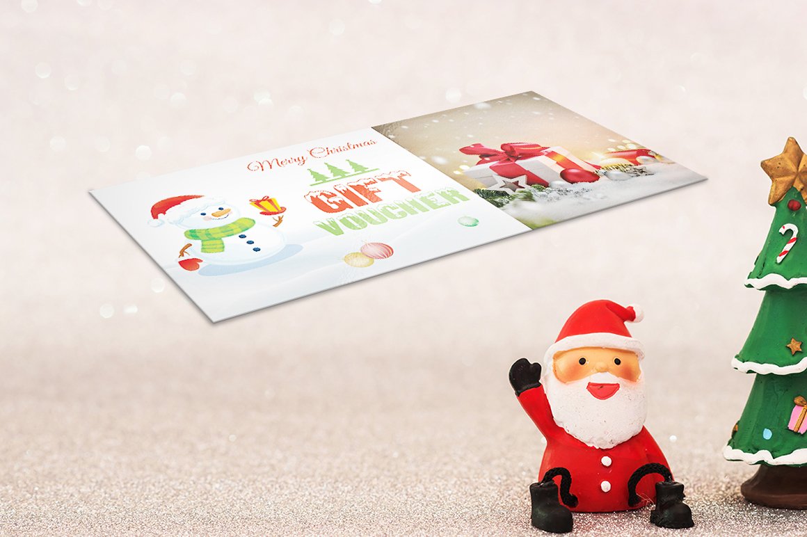 Christmas Gift Voucher V-01 preview image.