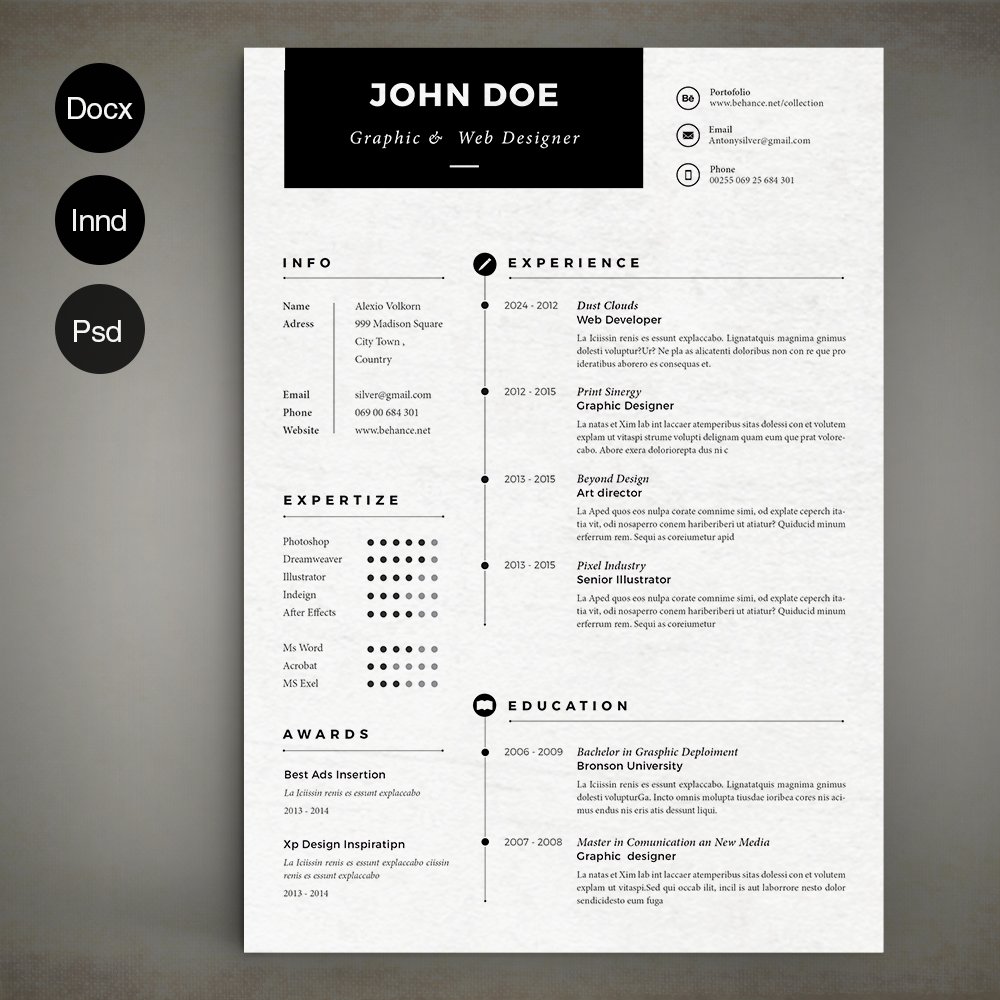 Simple Resume cover image.