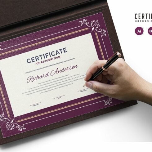 497. Modern Certificate Template cover image.