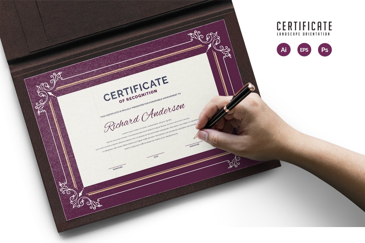 497. Modern Certificate Template cover image.