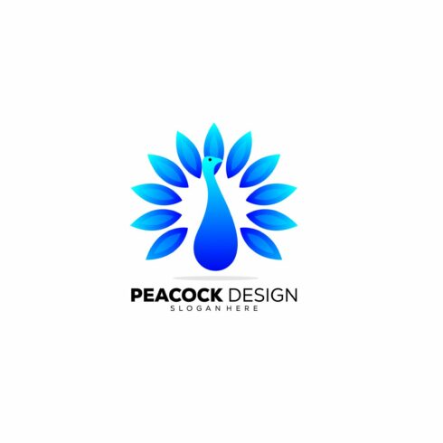 peacock design illustration logo cover image.