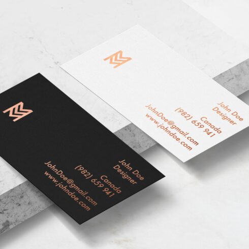 Elegant Business Card mockup cover image.