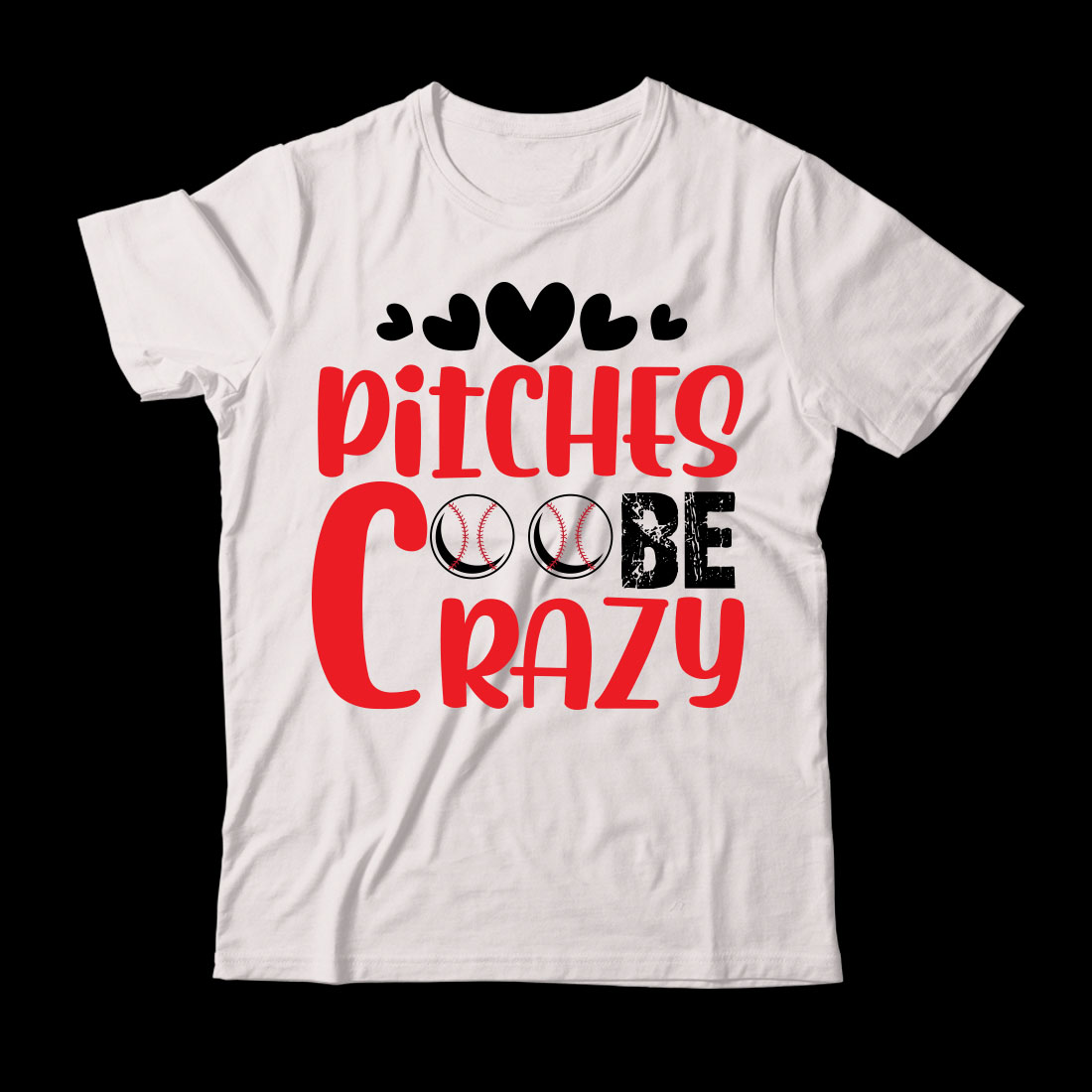 White t - shirt that says bitchs be crazy.