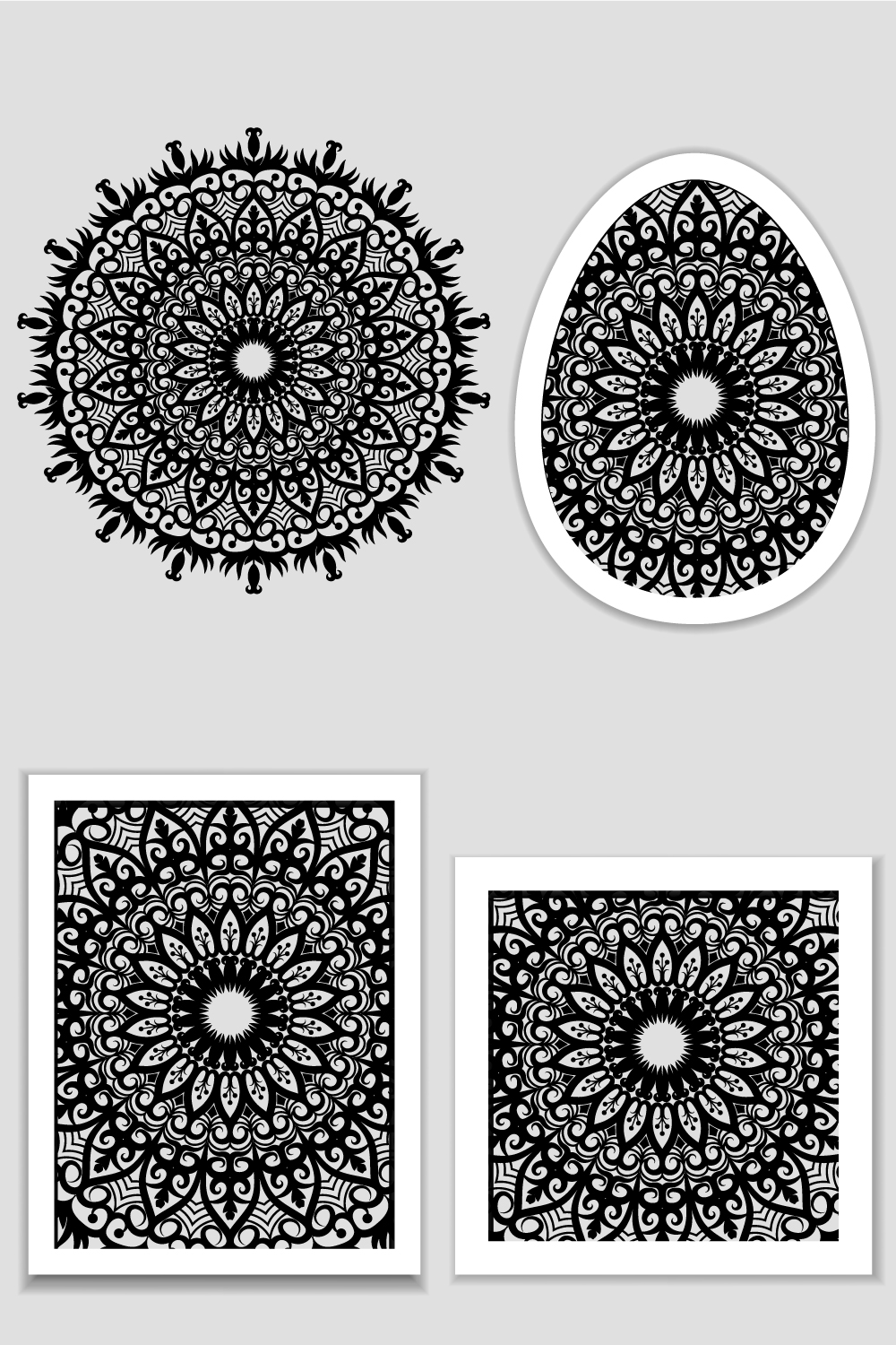 KDP Coloring Pages Bundle Pack | KDP Template Graphic pinterest preview image.