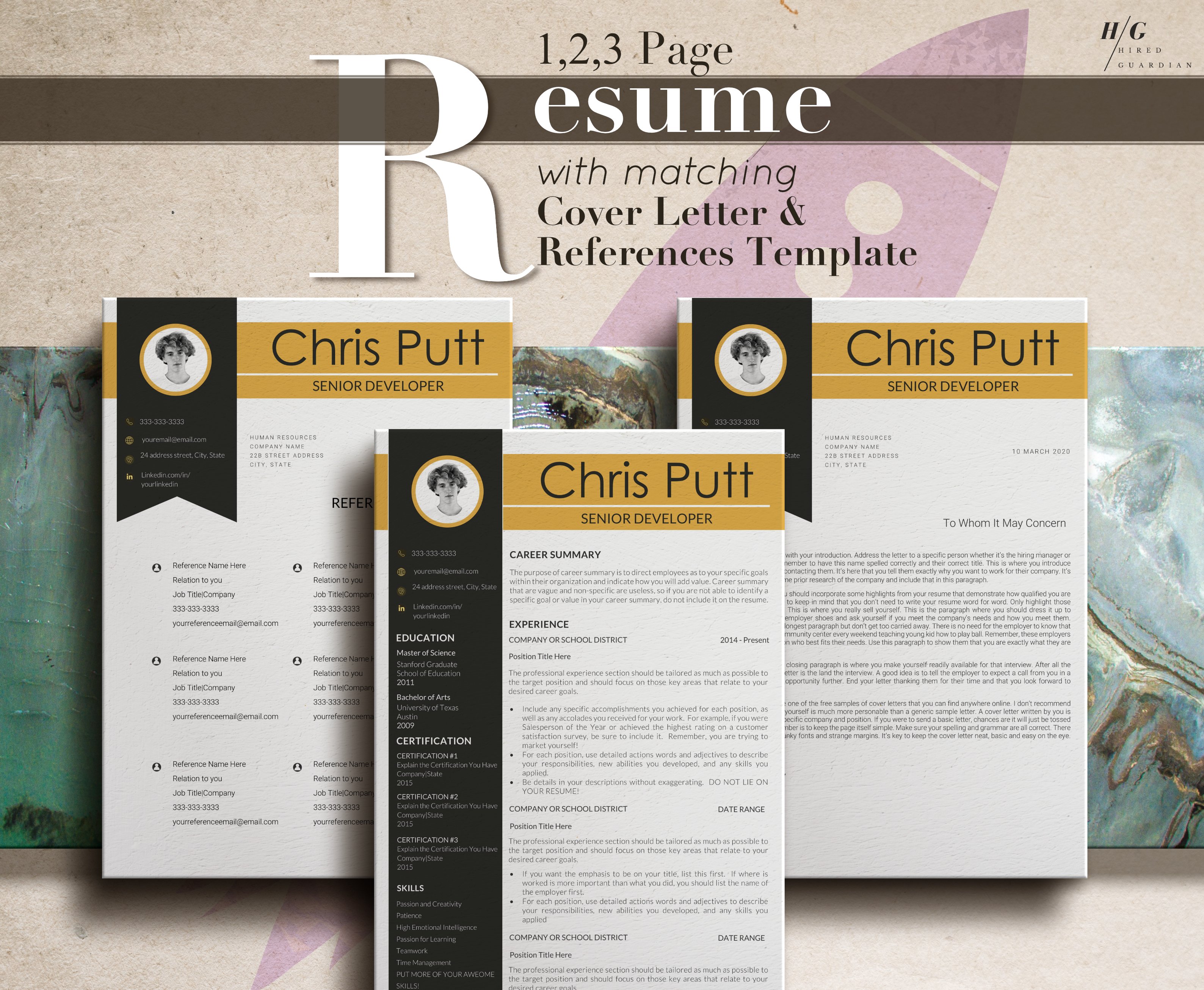 3 3 page resume template lebenslauf vorlage resume template with cover letter resume copy copy copy copy copy 2 963