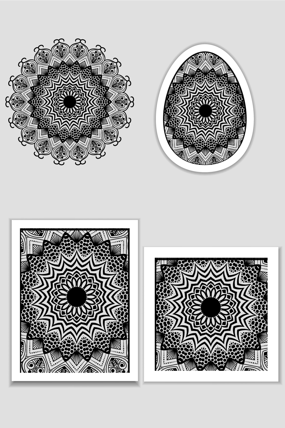 KDP Coloring Pages Bundle Pack | KDP Template Graphic pinterest preview image.