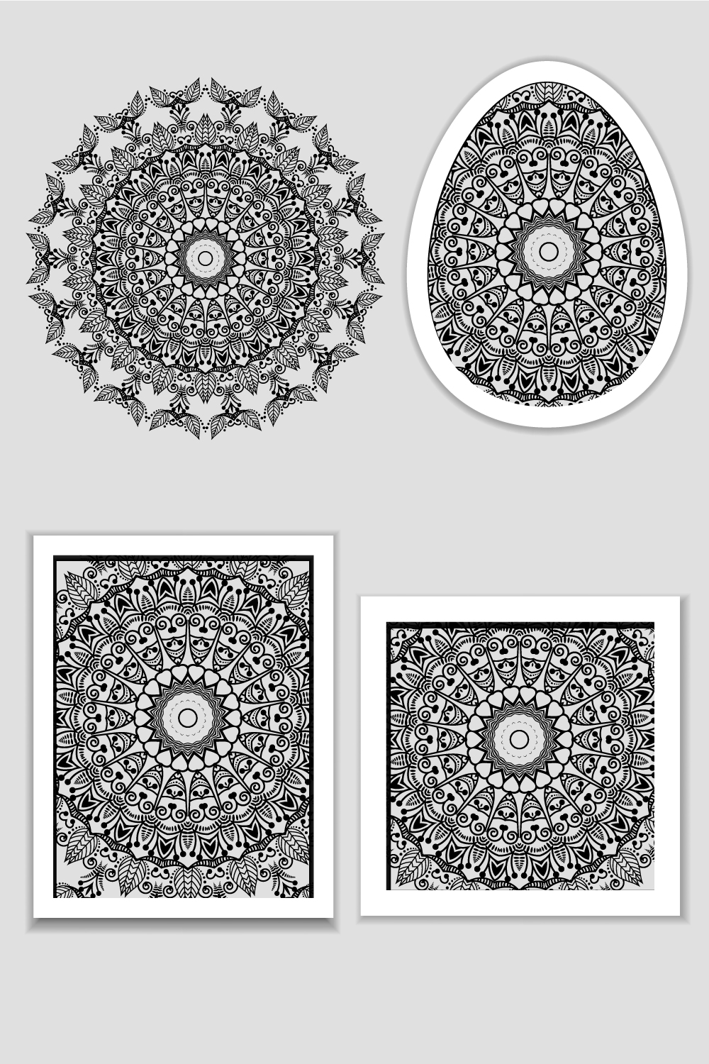 KDP Coloring Pages Bundle Pack | KDP Template Graphic pinterest preview image.