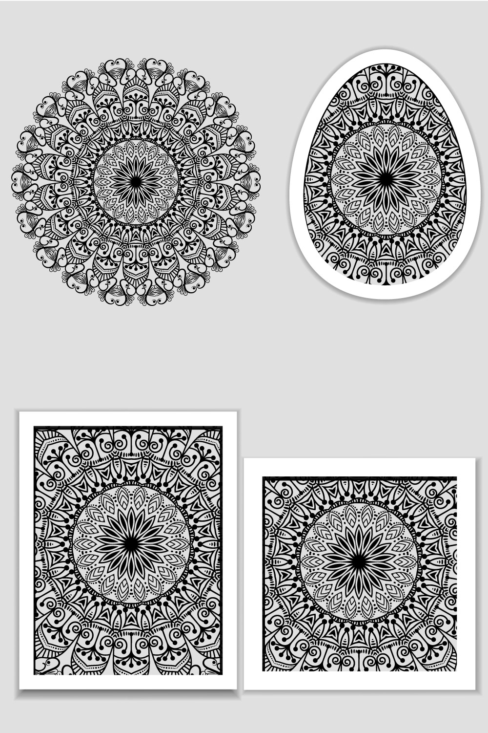 KDP Coloring Pages Bundle Pack | KDP Template Graphic pinterest preview image.