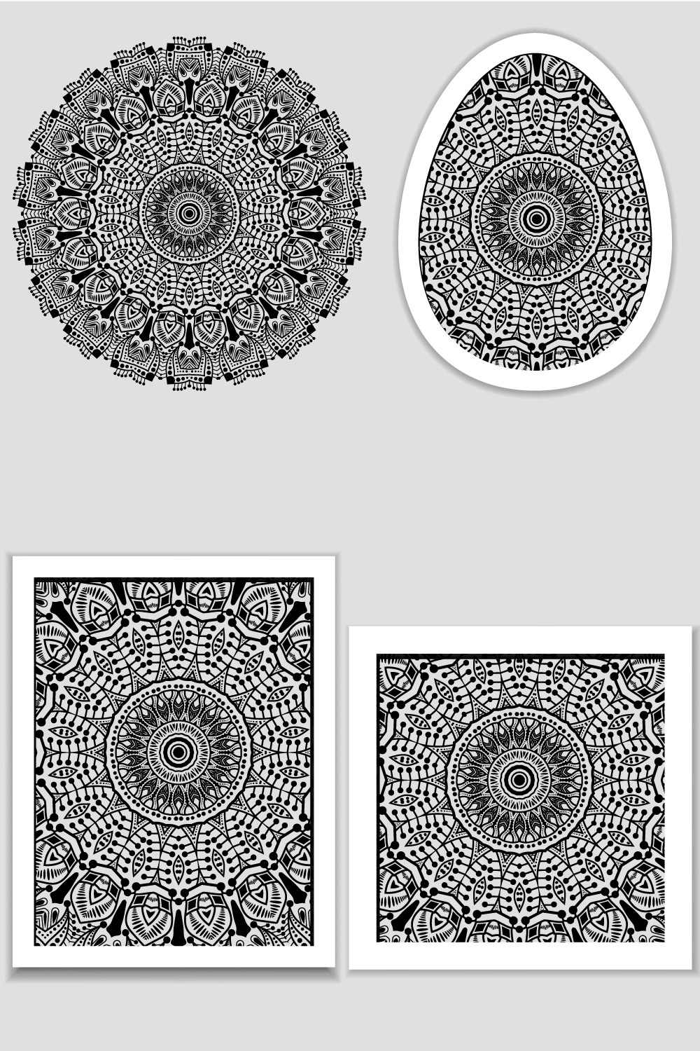 KDP Coloring Pages Bundle Pack | KDP Template Graphic pinterest preview image.