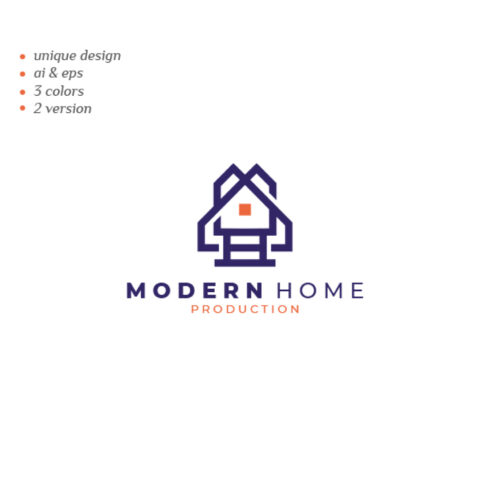 Modern Home Logo Design cover image.